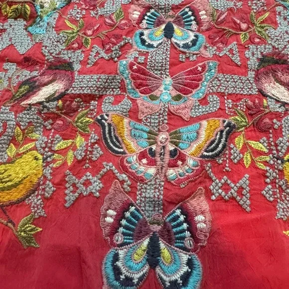 Johnny Was Farfalla extremely heavily embroidered blouse NWT RARE - Picture 6 of 11